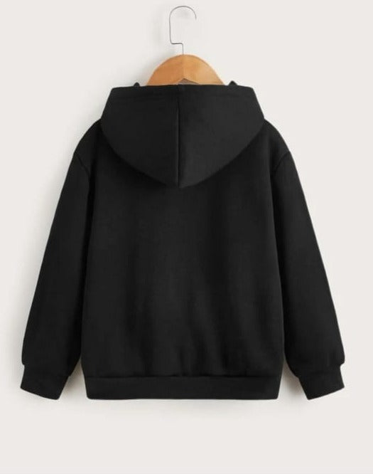Black Classic Comfort: High-Quality Pullover Hoodie