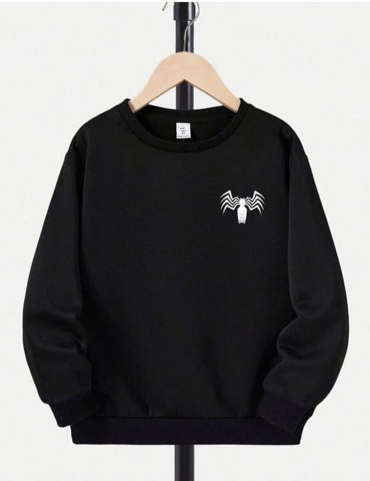 Black Elegance: High-Quality printed Soft and Warm Sweatshirt for Men/Women