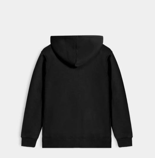 Black Classic Comfort: High-Quality Pullover Hoodie